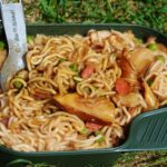 Honey, soy & pork floss noodles
